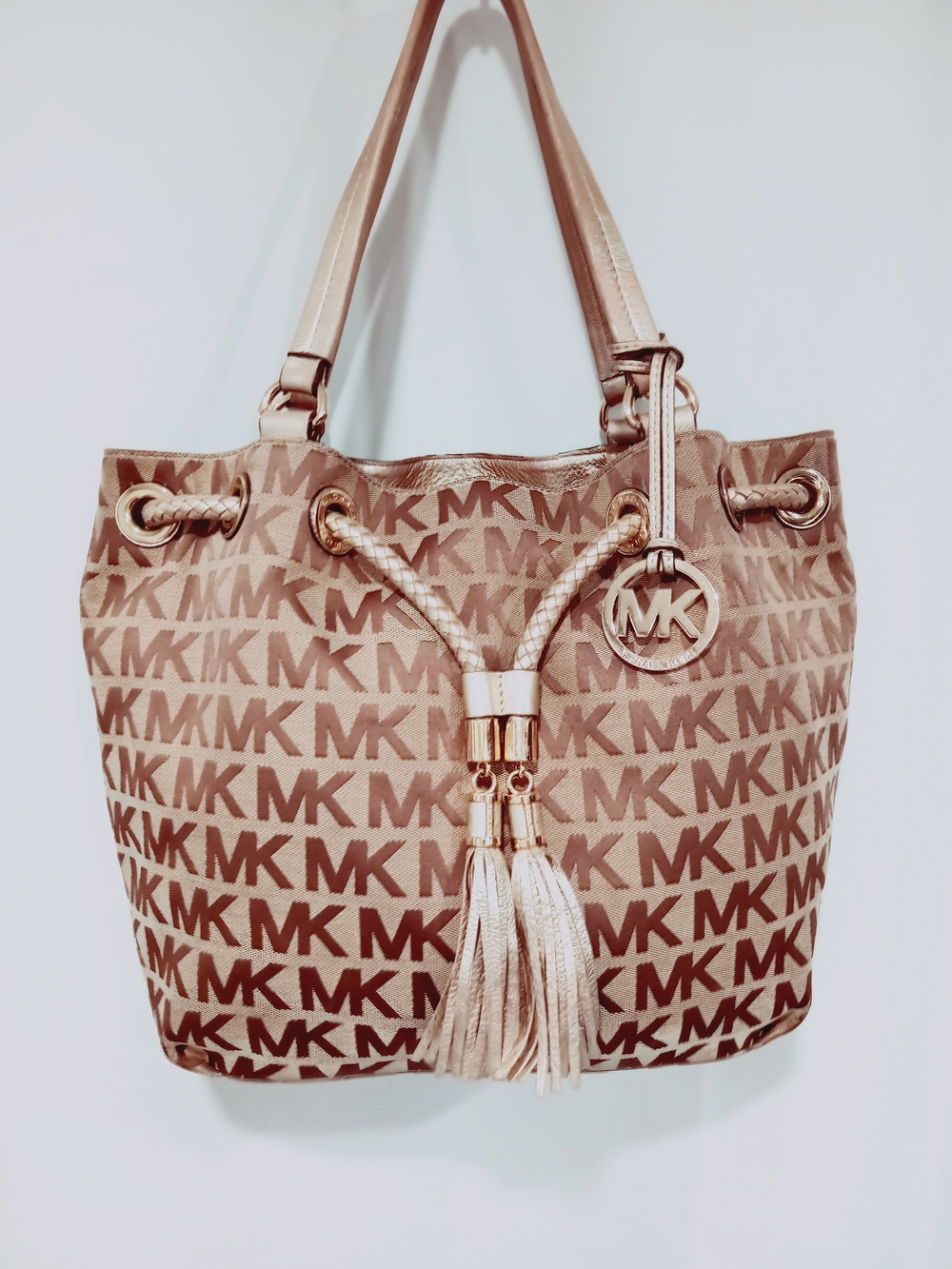 Michael Kors MK Logo Tassel Tote Bag